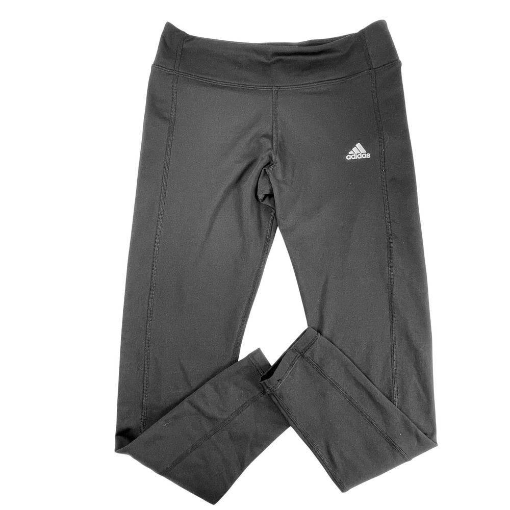 Adidas Leggings Women M Black Climawarm Performance Athletic Tights 0272 - Picture 3 of 8